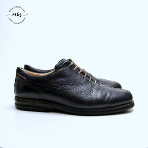 Sandro Moscoloni Vineyard Soft Leather Contrast Stitch‎ Oxfords Black Men 13